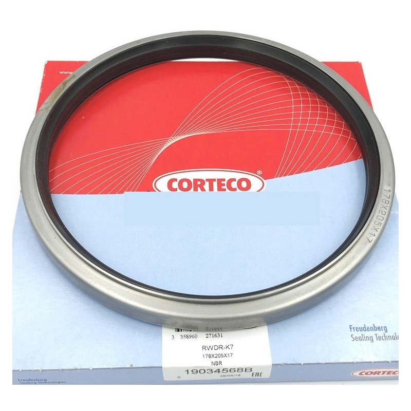 19034568B CORTECO 178x205x17 RWDR-K7 1HHI NBR Paraolio 19034568B139,93 €